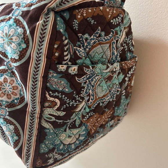 Vera Bradley Retired Java Blue Small Duffel - Picture 4 of 4